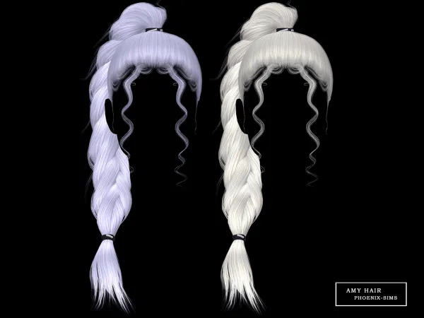 Alpha Amy Hair - The Sims 4 Custom Content