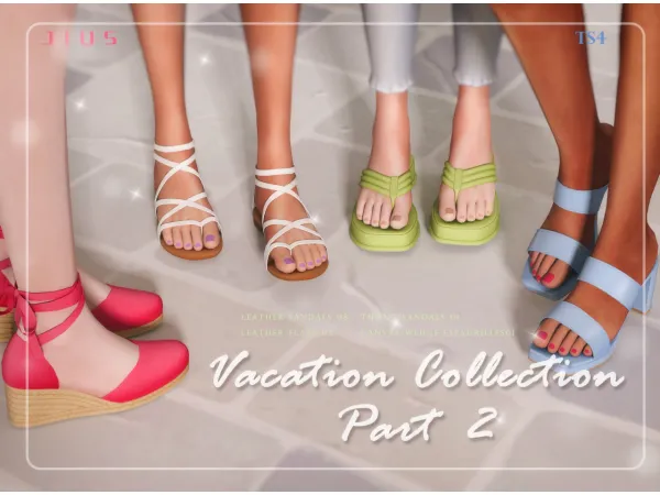 Mix Vacation Collection Part 2 sims by Jius - The Sims 4 Custom Content