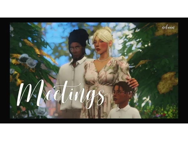 Maxis Match Meetings posepack - The Sims 4 Custom Content