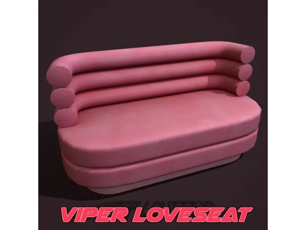 Alpha Viper Loveseat - The Sims 4 Custom Content