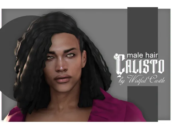 Maxis Match Calisto (male hair) by Wistful Castle - The Sims 4 Custom Content