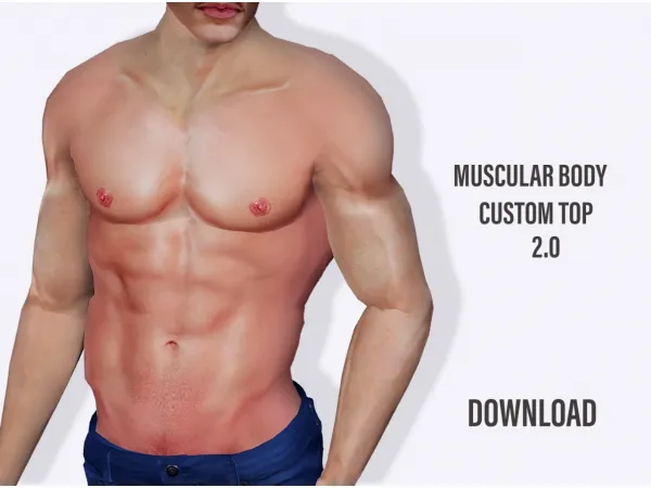Muscular Body Custom Top 20 - The Sims 3 Custom Content