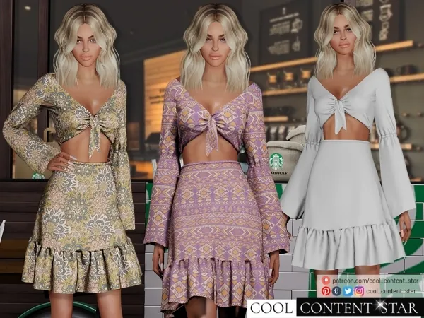 Alpha Bohemian set by cool content star - The Sims 4 Custom Content