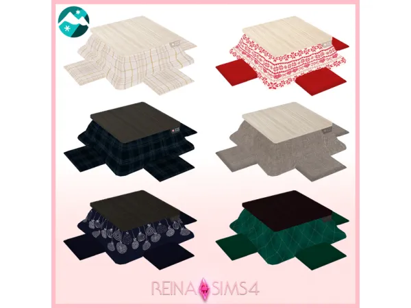 Maxis Match REINA_TS4_KOTATSU RECOLORS - The Sims 4 Custom Content