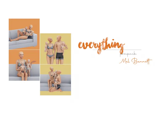 Maxis Match Everything Posepack - The Sims 4 Custom Content