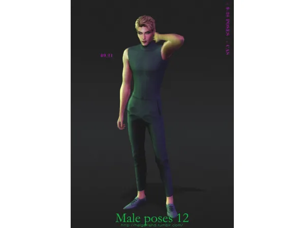 Mix ( ) Male poses 12 Pose Pack CAS by helgatisha - The Sims 4 Custom Content