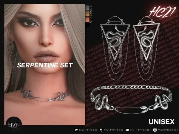 Alpha Serpentine Set [HC21] - The Sims 4 Custom Content