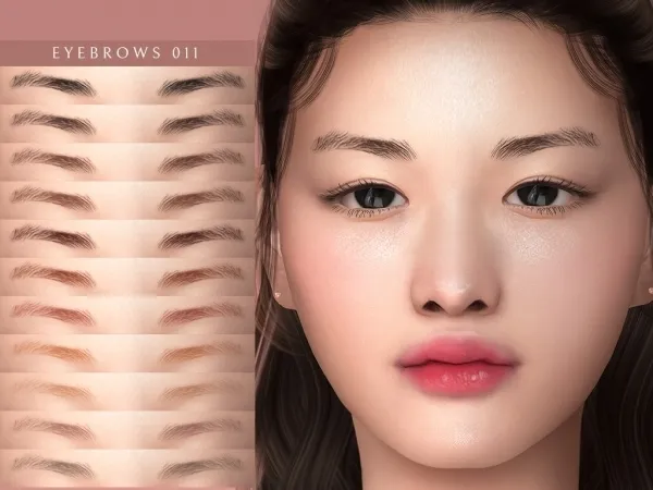 Alpha Eyebrows 011 - The Sims 4 Custom Content