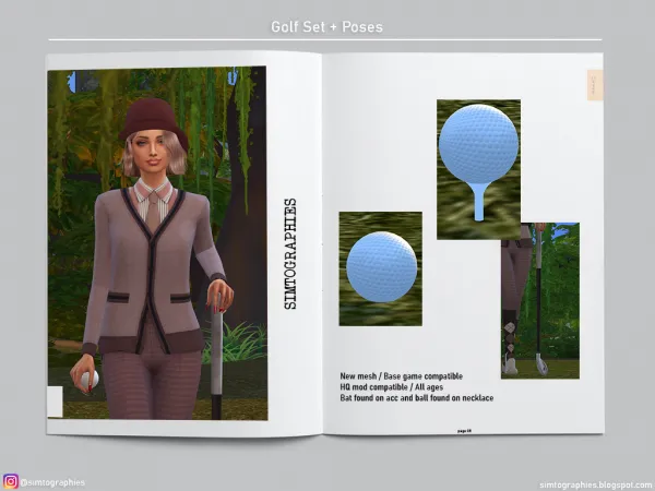 Maxis Match Golf Set - The Sims 4 Custom Content