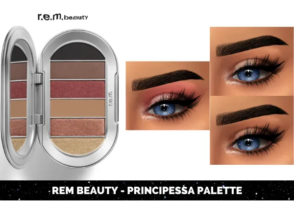 Alpha REM BEAUTY PRINCIPESSA PALETTE by fifthscreations - The Sims 4 Custom Content
