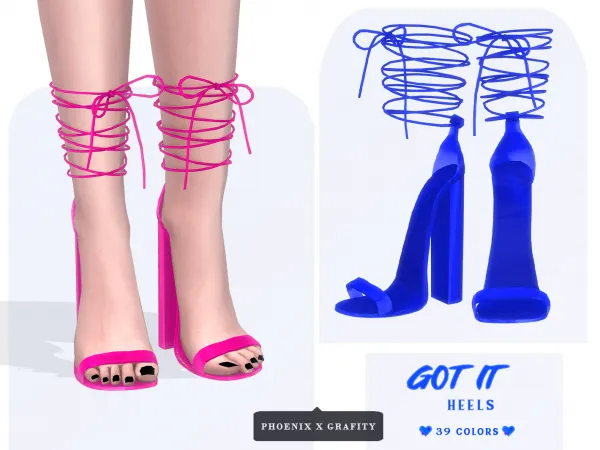 Mix Phoenix X Grafity Got It Heels - The Sims 4 Custom Content