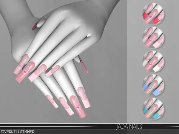 Mix Jada nails - The Sims 4 Custom Content
