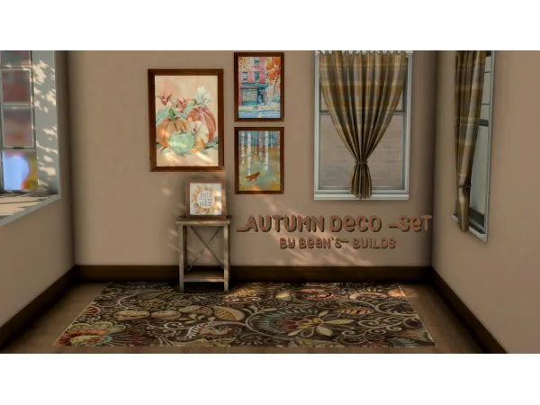 Maxis Match Autumn Deco Set - The Sims 4 Custom Content