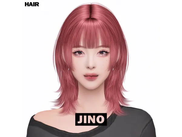 Alpha [JINO] HAIR 09HQ - The Sims 4 Custom Content