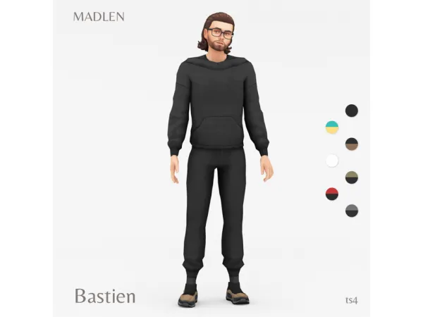 Maxis Match Bastien Outfit by Madlen - The Sims 4 Custom Content