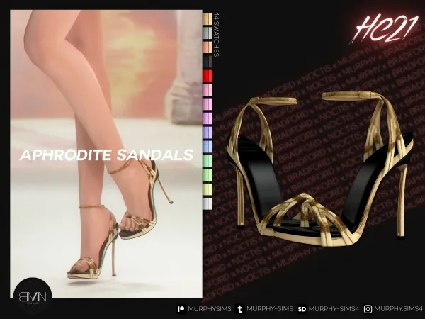 Alpha Aphrodite Sandals [HC21] - The Sims 4 Custom Content