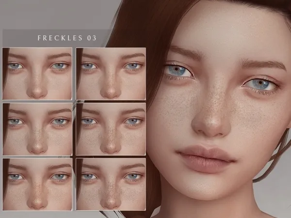 Alpha Freckles 03 - The Sims 4 Custom Content