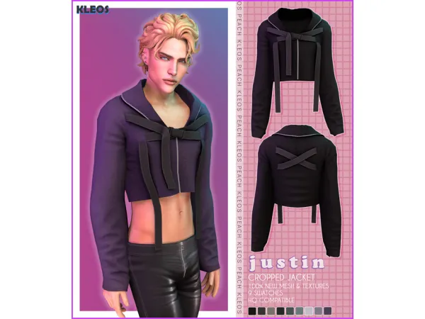 PEACH | Cropped Jacket by Kleos Sims