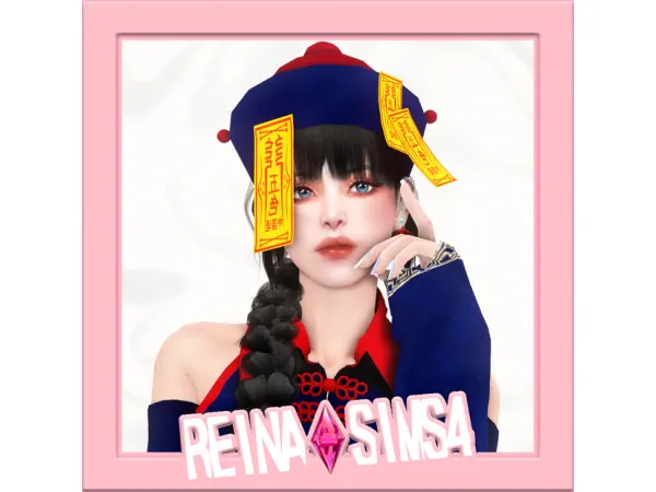 Alpha REINA_TS4_JIANGSHI SET (HALLOWEEN) by Reina Sims4 - The Sims 4 Custom Content