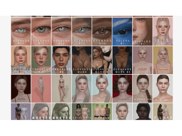 Alpha All compatible for sliders by sims3melancholic - The Sims 4 Custom Content