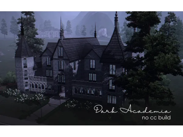 Dark Academia - The Sims 3 Custom Content