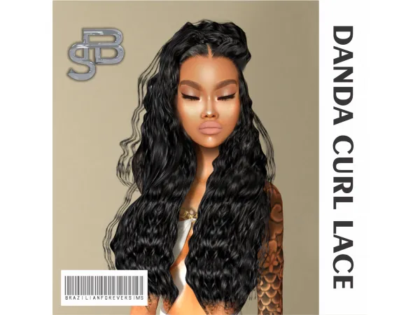 Alpha DANDA CURL LACE - The Sims 4 Custom Content
