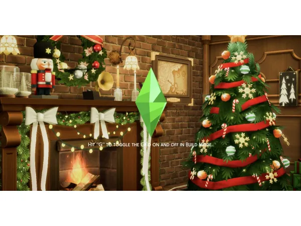 Maxis Match Cozy Christmas Fireplace Window Loading Screens ghostlycc - The Sims 4 Custom Content