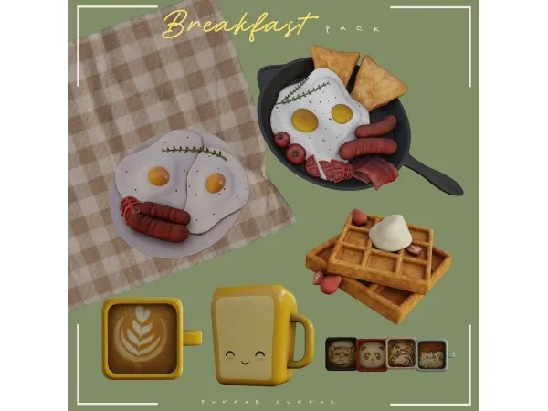 Alpha pack Breakfast (early access) - The Sims 4 Custom Content