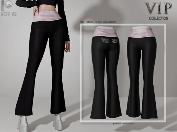 Alpha ANGEL OUTFIT (LEGGINGS) P68 tr by busra - The Sims 4 Custom Content