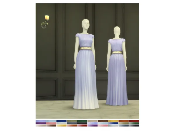 Maxis Match Duchess of Dress XIV (30 color) by Rusty's - The Sims 4 Custom Content