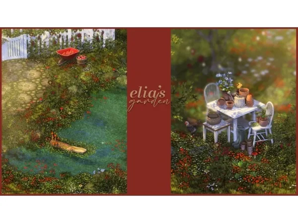 Maxis Match elias garden a decorative lot - The Sims 4 Custom Content