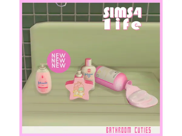 Mix Bathroom Cuties by Sims41ife - The Sims 4 Custom Content