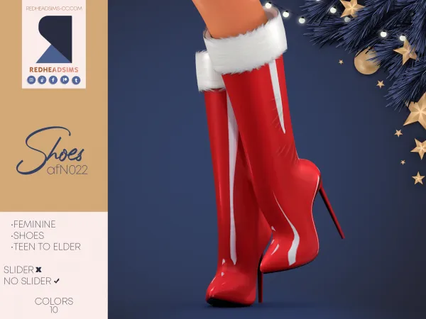 Alpha AF SHOES N022 NO SLIDER - The Sims 4 Custom Content