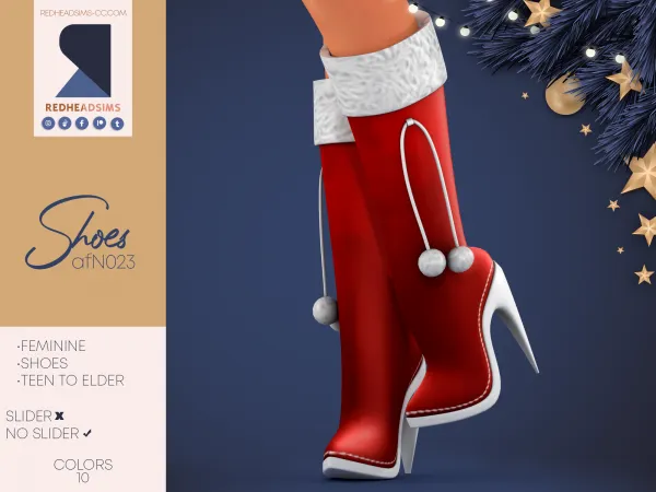 Alpha AF SHOES N023 NO SLIDER - The Sims 4 Custom Content