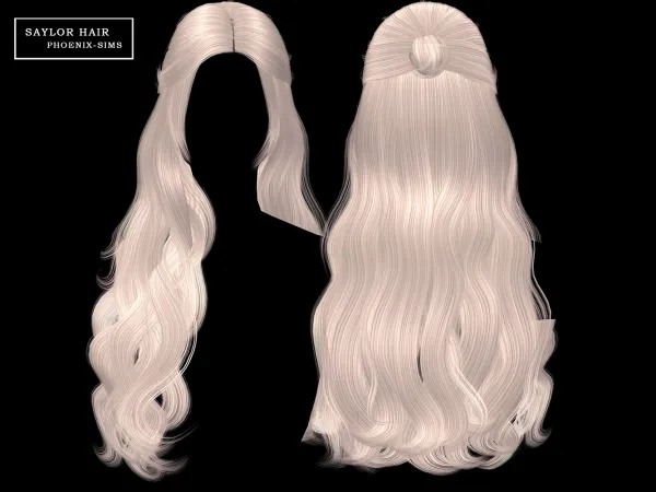 Alpha Saylor Hair - The Sims 4 Custom Content