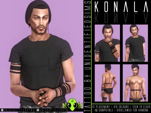 Mix Konala Tattoo - The Sims 4 Custom Content