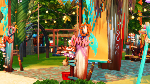 Maxis Match shysimblr Pasifika park by simsfinds - The Sims 4 Custom Content