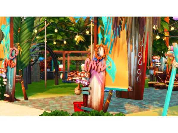 Maxis Match shysimblr Pasifika park - The Sims 4 Custom Content