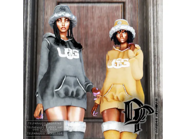 Alpha TELFARXUGG BUCET HAT by - The Sims 4 Custom Content