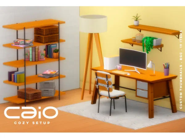 Maxis Match Cozy Setup Collection by Caio - The Sims 4 Custom Content