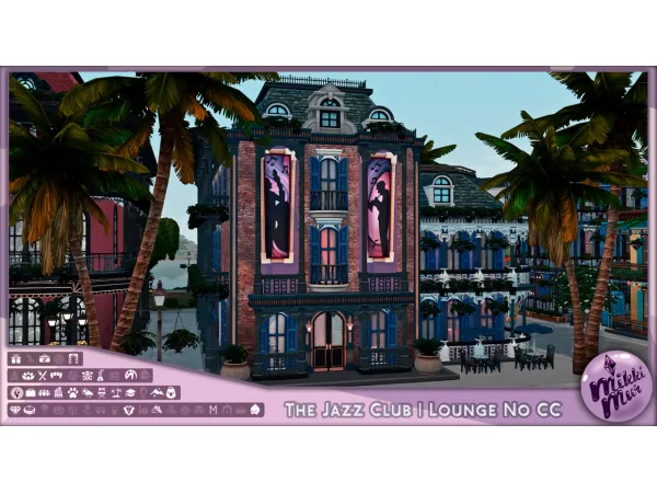 The Jazz Club | Sims 4 Build No CC | Джаз Клуб by MikkiMur