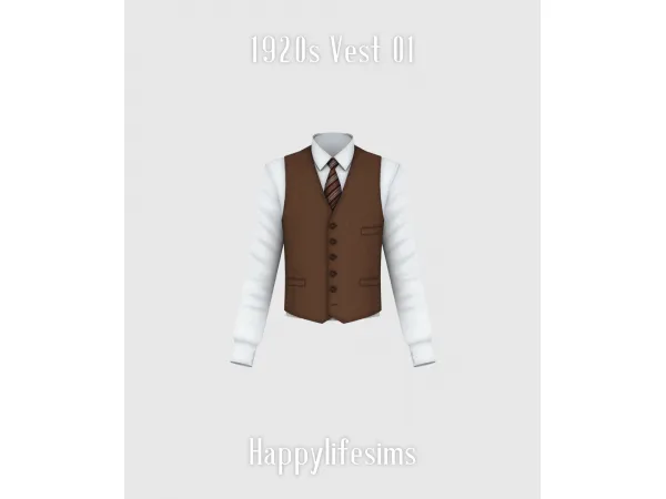 Mix [Lonelyboy] 1920s AM Smoking Fashion Set - The Sims 4 Custom Content