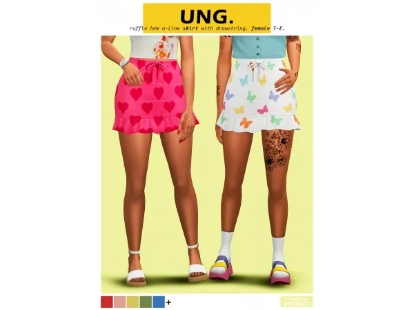 Maxis Match [Dyoreos] Ung Skirt - The Sims 4 Custom Content