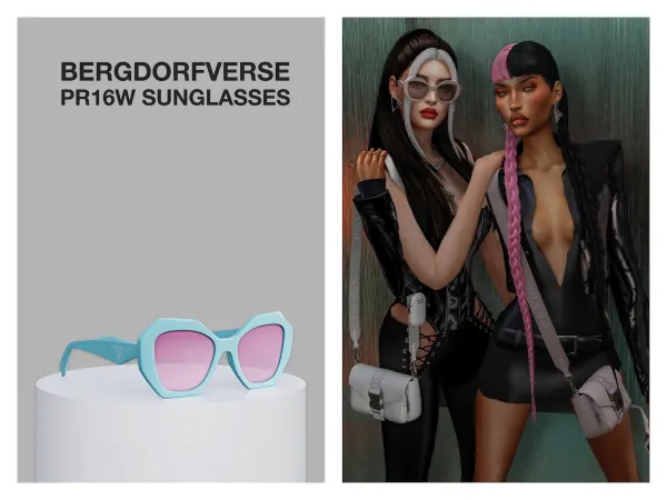 Alpha PR16W Sunglasses - The Sims 4 Custom Content
