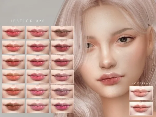 Alpha Lipstick 020 - The Sims 4 Custom Content