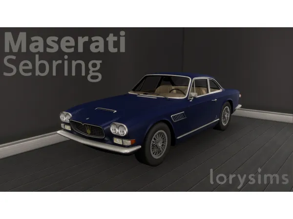 Mix 1965 Maserati Sebring by LorySims - The Sims 4 Custom Content