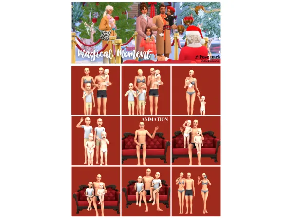 Mix 180 Pose Pack Magical Moment - The Sims 4 Custom Content