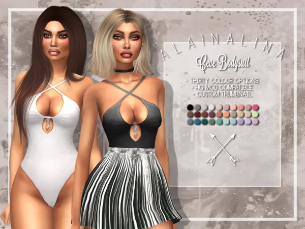 Maxis Match Cece Bodysuit - The Sims 4 Custom Content