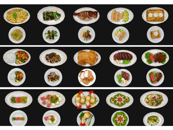 Mix Food Texture Overhaul Yakfarm] by [Asteria - The Sims 4 Custom Content
