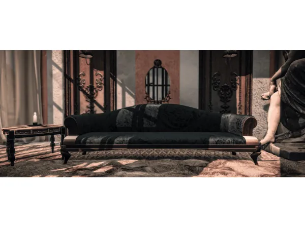 Alpha FM Cuttlefish Sofa by simsfinds - The Sims 4 Custom Content